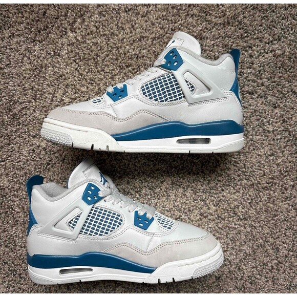 Nike Air Jordan 4 Retro Military Blue Size 4 Youth (Size 5.5 Women's) - Picture 2 of 8